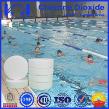 Tableta de dióxido de cloro estable utilizada en el tratamiento de piscinas